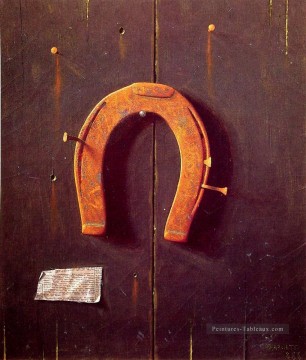William Harnett œuvres - Le Golden Horshoe irlandais William Harnett